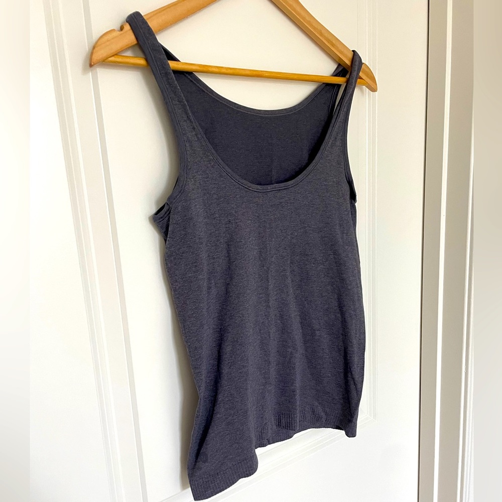 Dark purple workout tank